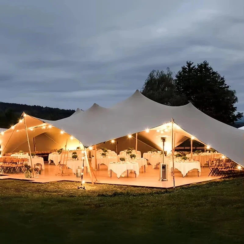 Stretch Tent Fireproof Bedouin Shelter Luxury Outdoor Summer Wedding Party Set Hot Sale