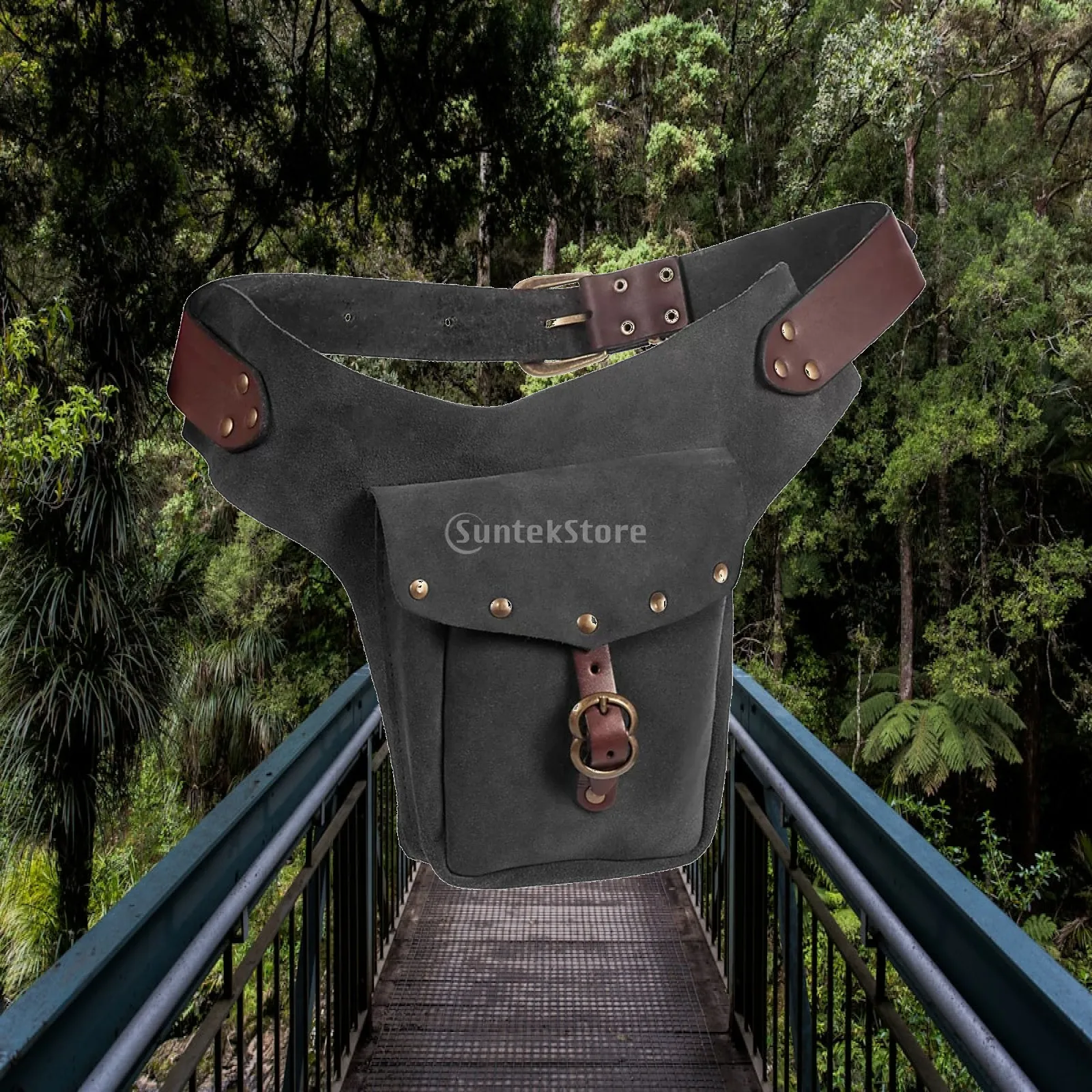 Event & Party Supply Photos - Taillezakje met verstelbare riem, compacte renfaire-riemzakjeset,