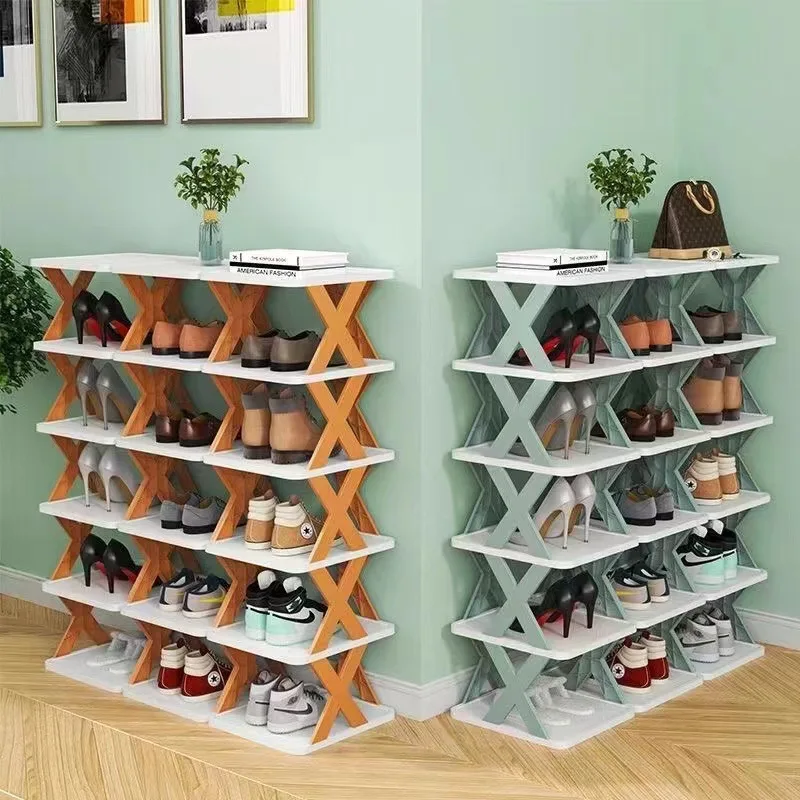 

Simple Shoe Rack Multi-layer Storage Rack Saves Space Small Folding Tiered Shoe Rack Door Shoe Cabinet Bathroom Rack Closet Rack