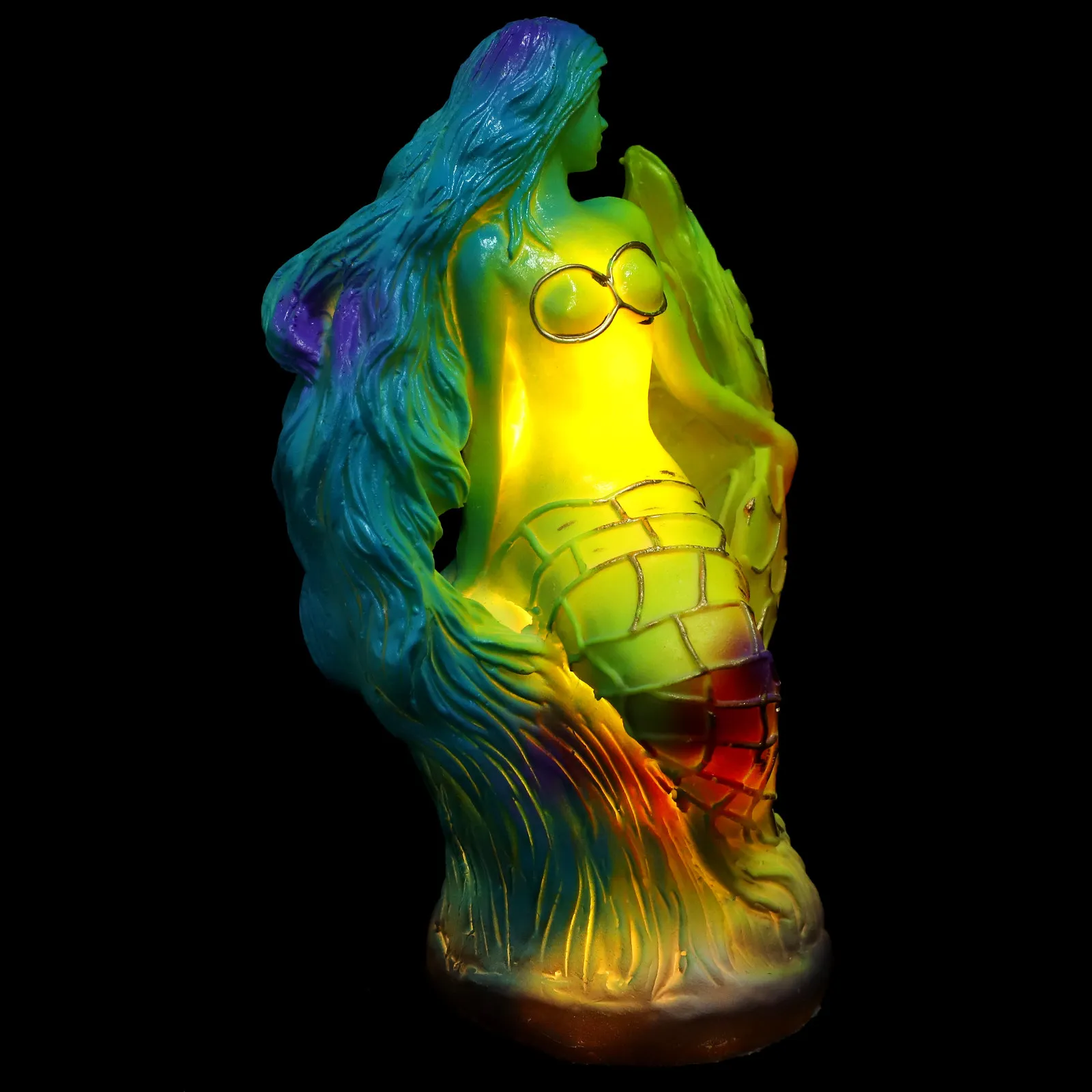 

Mermaid Lamp Resin Material Lamp for Desk Nightstand Aesthetic Bedroom Decor Ambient Lighting Unique Desk Lighting
