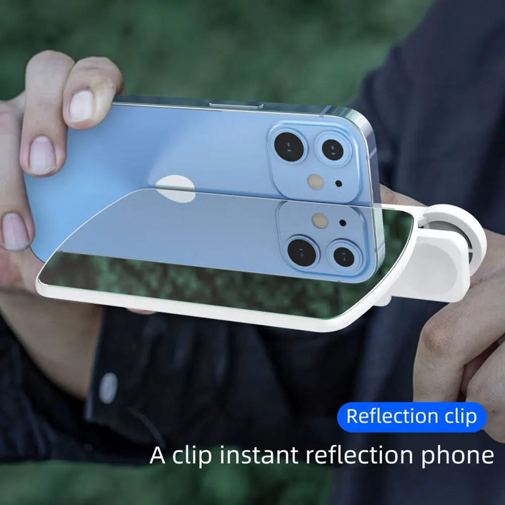 Kit clip di riflessione per specchio per fotocamera smartphone per tutti i modelli di telefoni Strumento perfetto per fotografi