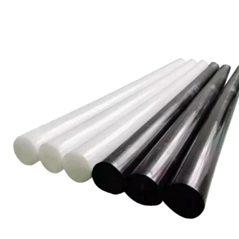 1-6Pcs Black White POM Rod Diameter 4-40mm Wear Resistant Solid Polyoxymethylene Bar For CNC Machining Gear Bearing Automotive