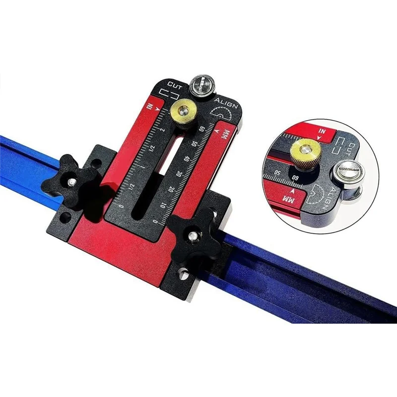 【سعر السعر!】دليل منشار طاولة النجارة من سبائك الألومنيوم سياج منزلق قابل للتعديل لقطع لوح خشبي 76 مم - 173 مم مشاريع ذاتية الصنع #2