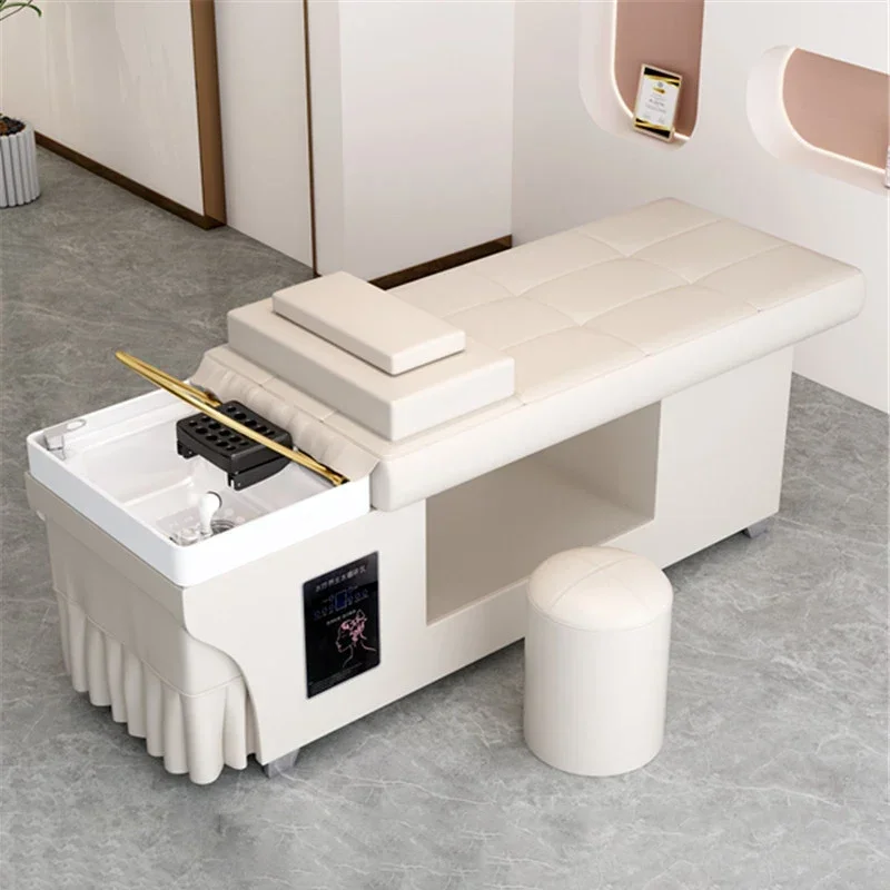 

Hair Shampoo Massage Bed Japanese Scalp Treatment Water Spa Chinese Wash Professional Salon Makeup Commercial Cama Washing Bowl