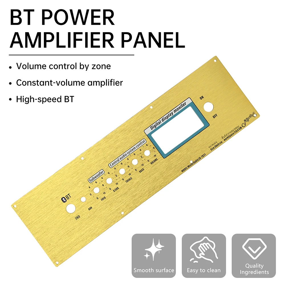 ZK-TB21 مجموعة لوحة مضخم صوت بلوتوث مع التحكم في مستوى الصوت، اللوحة الأمامية الرقمية من سبائك الألومنيوم، مجموعة مضخم الطاقة الإلكترونية ذاتية الصنع #5