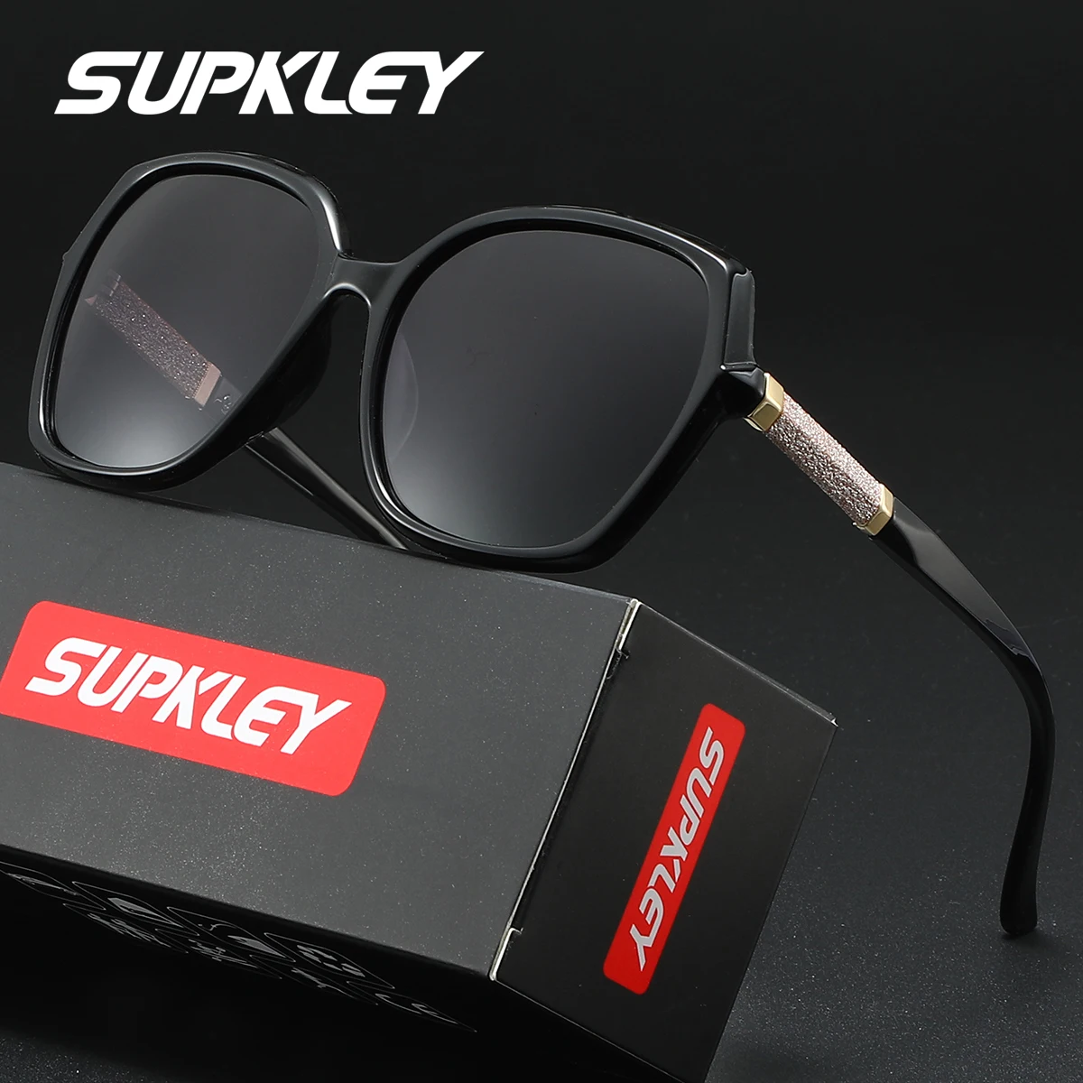 

Солнцезащитные очки SUPKLEY с солнцезащитным козырьком в большой оправе, защита от ультрафиолета, походы и рыбалка, снижение бликов