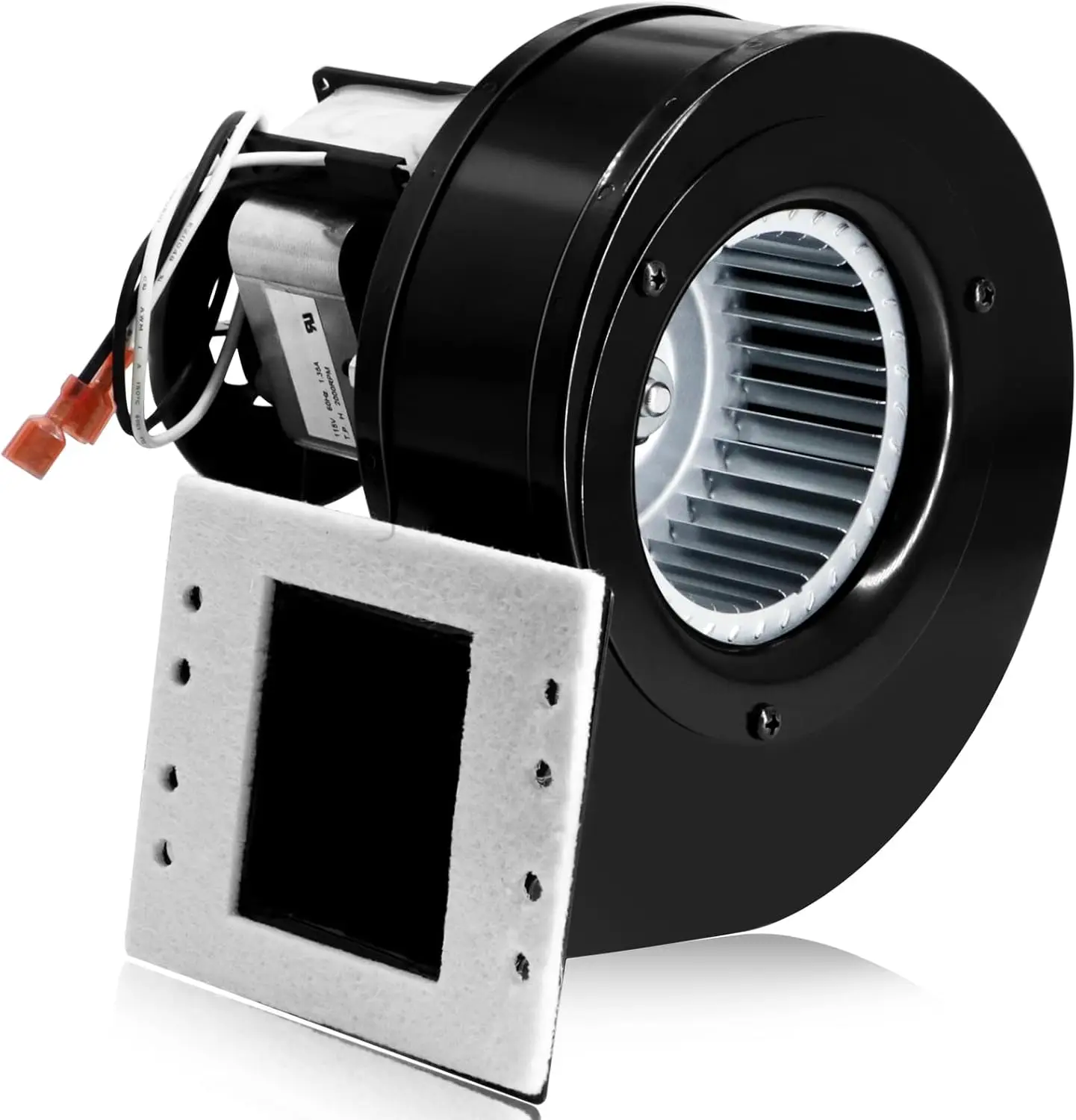 

Replacement Distribution Blower for Pellet Stoves, Fits Multiple Models, 115V Motor with Gasket