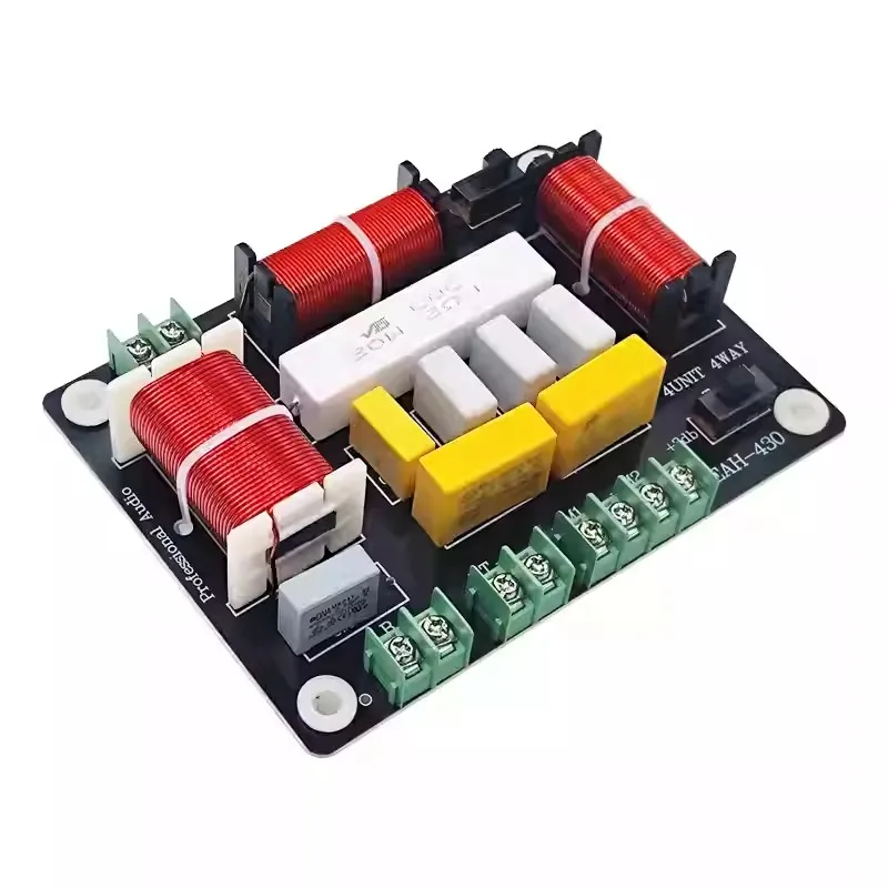 SOTAMIA 300W 고음질 1 고음 2 중음 1 저음 4웨이 디바이더 레버 랩 스피커 사운드 품질 조절 가능한 오디오 디바이더