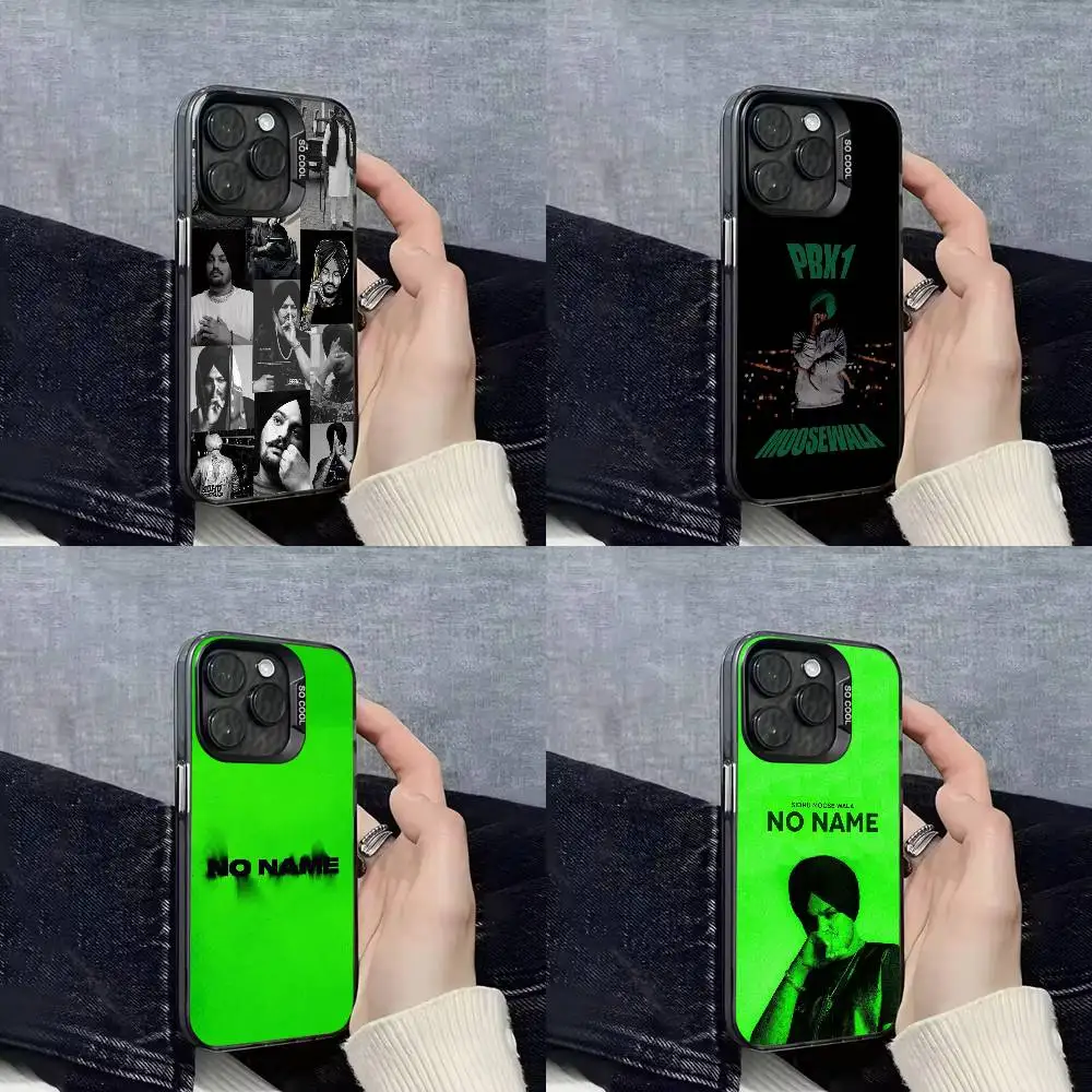 حافظة هاتف S-Sidhu Moose Wala بدون اسم FBX 1 لهاتف iPhone 17,16,15,14,13,12,11,Pro,Max,Plus,E,Air,Mini Black IMD #1