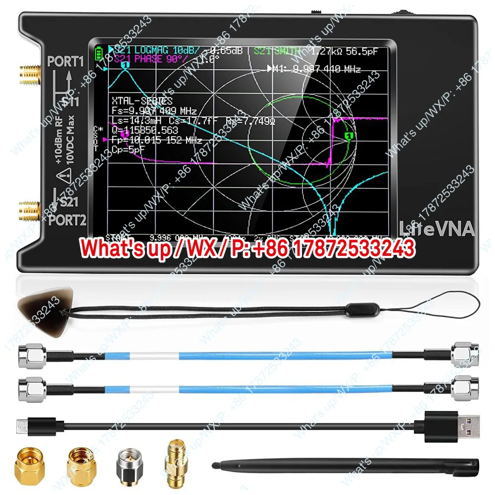 NanoVNA 6G Vector Network Analyzer Upgraded 50k-6.3GHz VNA Network Separation for Electronics Measurement