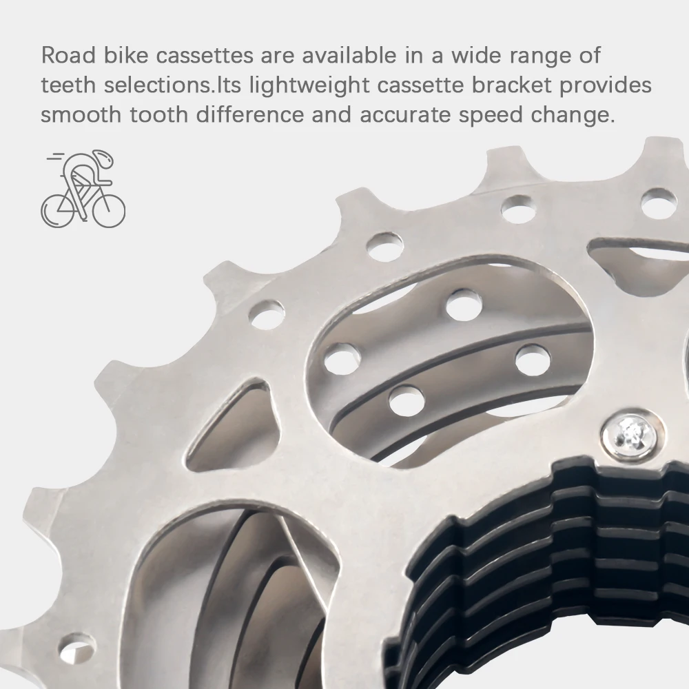 Sunshine Road Bike Cassette 8 9 10 11 12 Speed Sprocket 23 25 28 30 32 34 36T Bicycle Ratchet 11S 12S K7 for Shimano Cycling - view 4