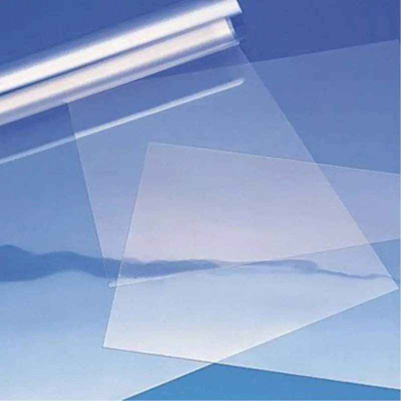 Factory Price Plastic Rigid Glossy Clear Transparent PET Sheet for Business Card 1 roll