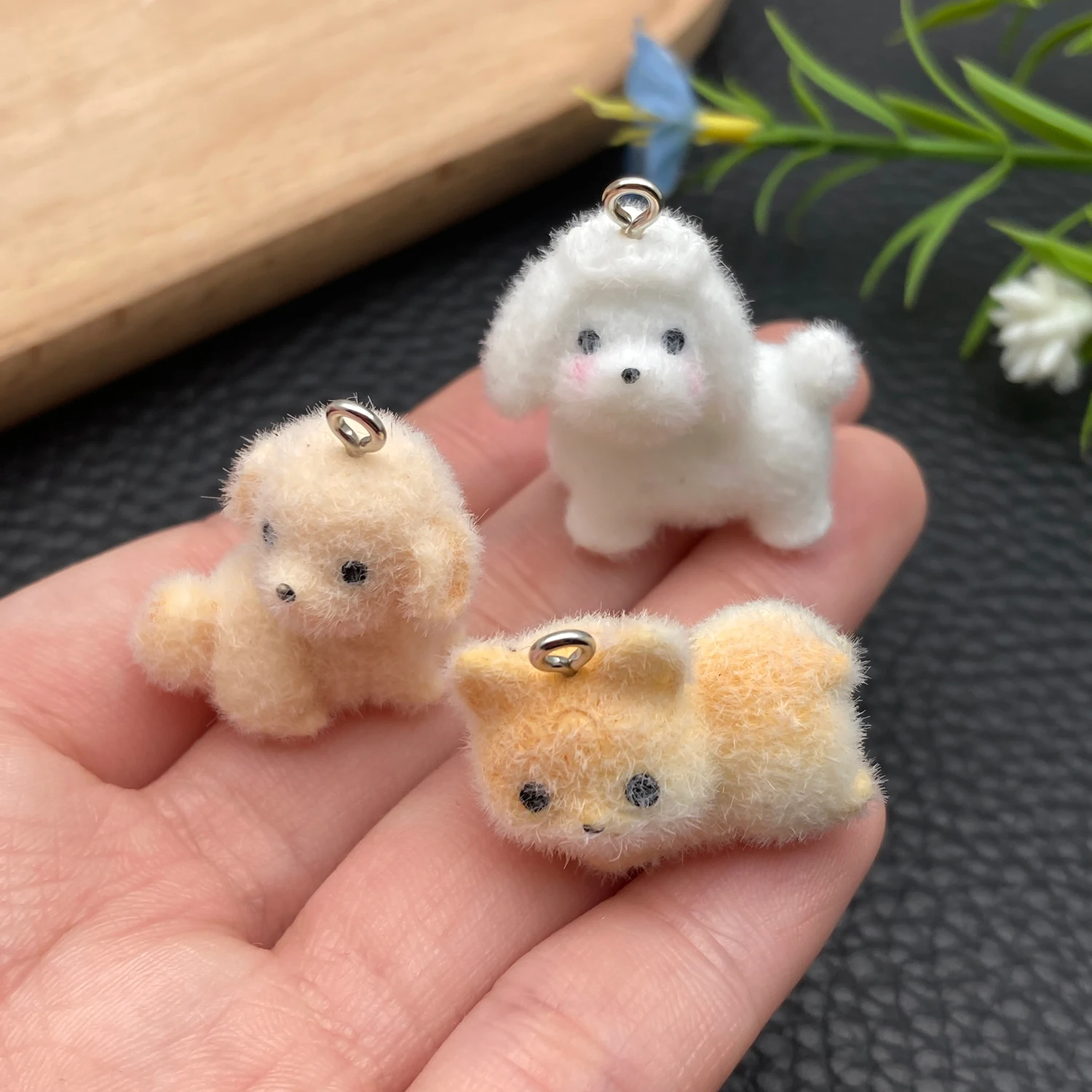 2/5 قطع من حيوانات الراتنج المتدفقة (كلب، وحيد القرن، وما إلى ذلك) المجموعة - مواد حرفية للأقراط المصنوعة يدويًا والأساور والقلائد وسلاسل المفاتيح