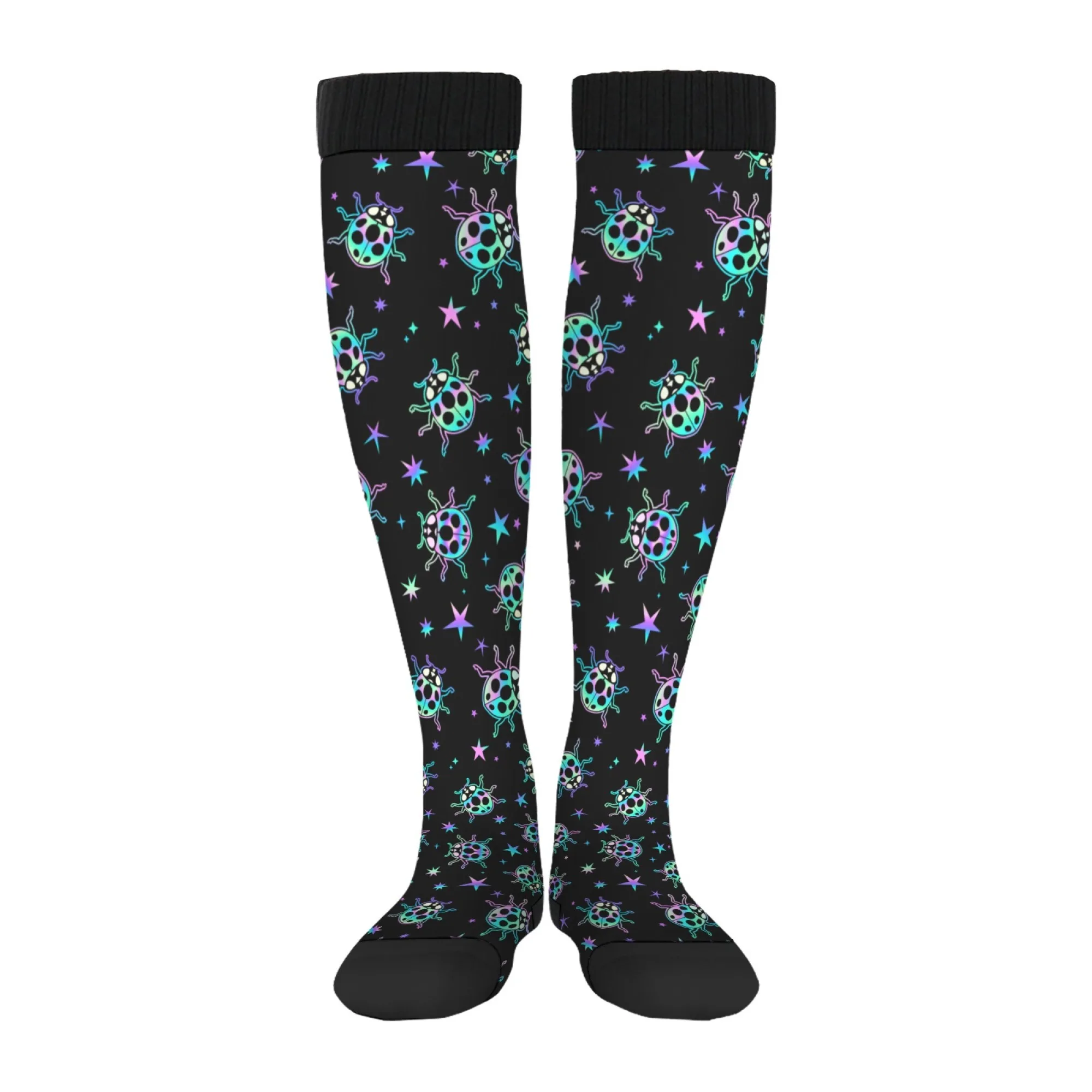 

Cool gradient ladybug men's socks street hip-hop trend women's socks comfortable soft warm non-slip stockings casual party gift
