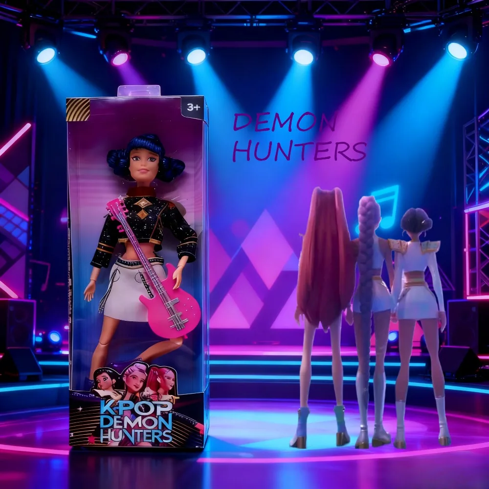 Kpop Demon Hunters Action Figure Toy Model Derpys Tiger Rumi Mira Zoey Sussy With Colorful Lights For Fans Christmas Gifts