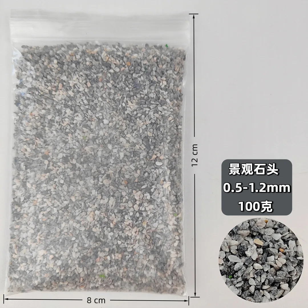 100 g Landschaftssteine, 0,5–6 mm, Mini-Steine, Bausätze, DIY-Zubehör für Modelleisenbahnszenen, handgefertigte Sandtisch-Diorama-Accessoires – Detail 3