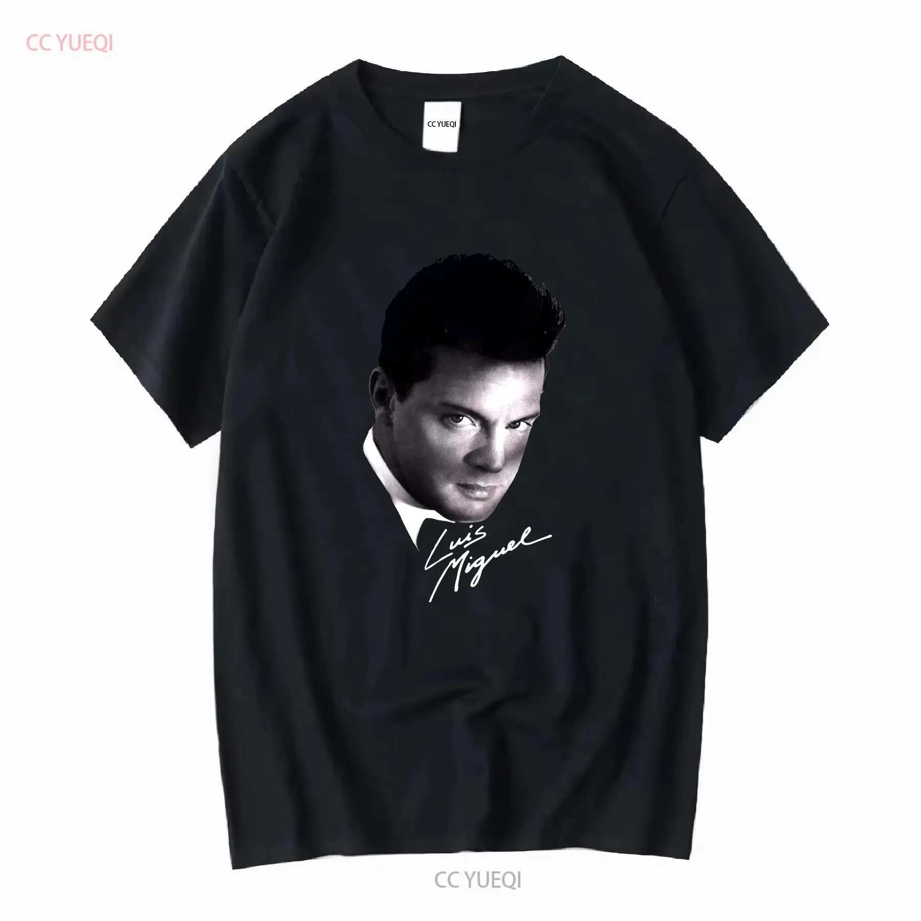 Novo raro luis miguel cantor família s 235xl t camisa 1d553 mangas compridas ou curtas vintage lavado homme respirável ligeiramente elegante