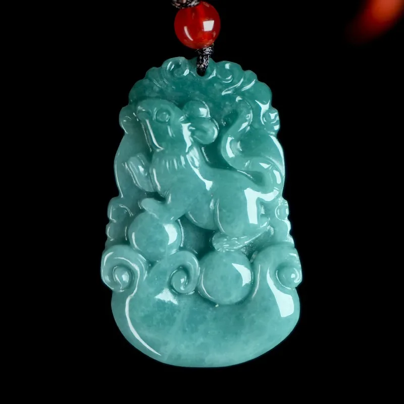 

Natural Jade A-grade Handmade Carved Mouse Pendant, Fashionable Boutique Jewelry, Men's and Women's Zodiac Necklace Gift