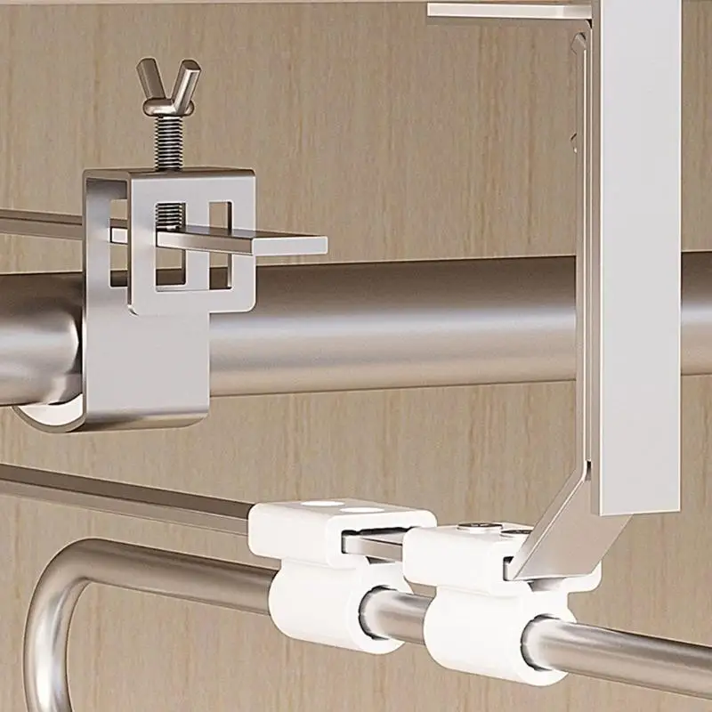 Expandable Clothing Rack Pull Down Garment Hanger System Space Saving Wardrobe Organiser Stainless Steel Iron 55KF