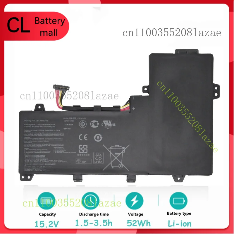 

Original C41N1533 0B200-02010300 Battery For Asus Zenbook Q524U Q534UX UX560UQ