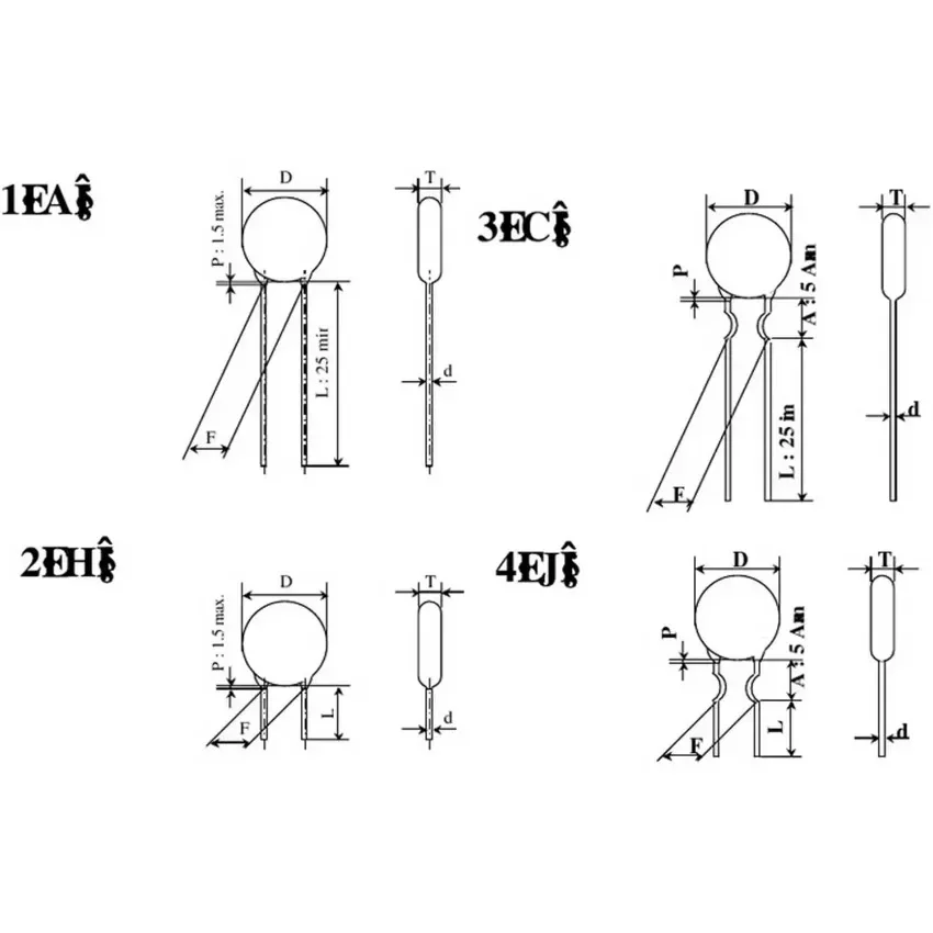 Condensador de disco de cerámica, 1KV, 33PF, 47PF, 56PF, 68PF, 100PF, 150PF, 220PF, 330PF, 470PF, 680PF, 1NF, 2.2NF, 3.3NF, 332, 4.7NF, 472, 10NF,