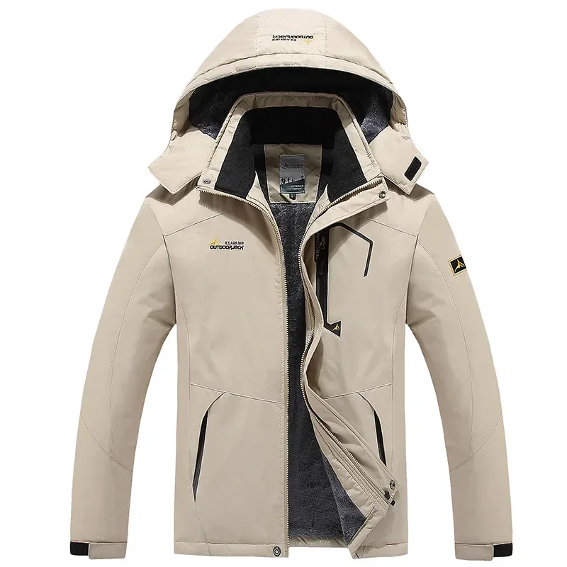 Veste d'extérieur imperméable pour hommes et femmes, veste optique, épissage coupe-vent, chapeau de randonnée parfait, hiver