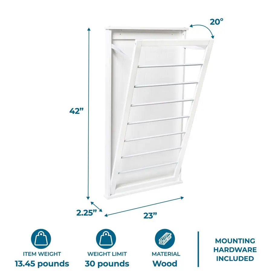The Perfect Wall Mounted Clothes Rack with Drying Rod and Drying Rack, A SpaceSaving, Efficient Solution for Drying Clothes at H