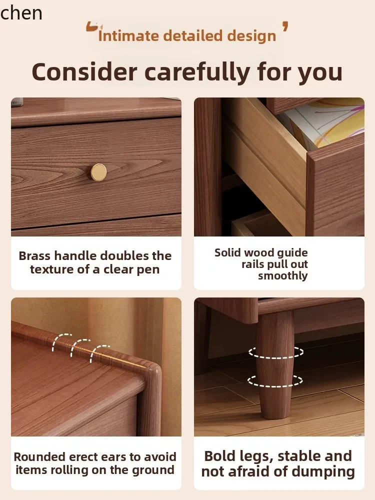 TQH-c13  solid wood seven-chest cabinet, bedroom storage room simple storage cabinet, living room drawer, bedside cabinet