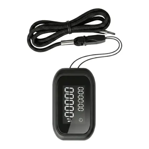 3D Pedometer with LCD Display and Lanyard for Accurate Step Tracking During For Walking Running Fitness Activities