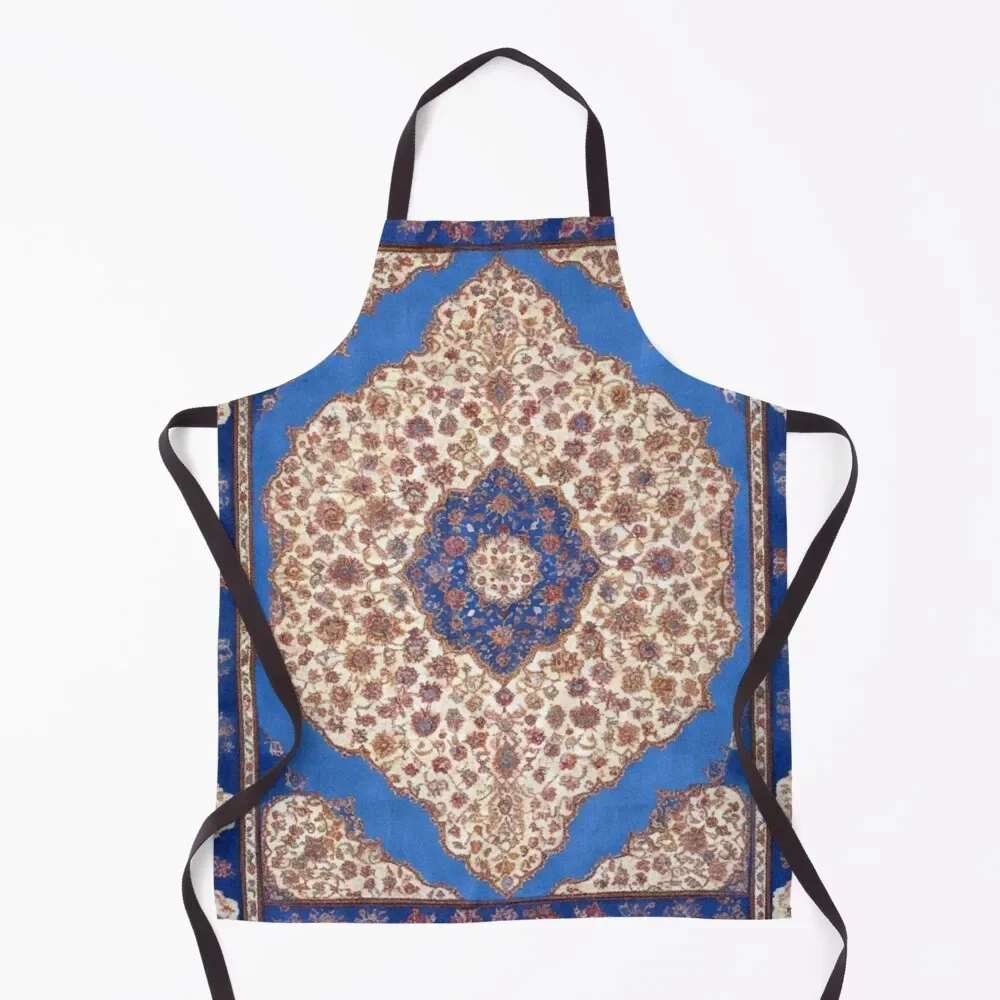 

Blue Antique Persian Carpet Apron christmas 2025 men restaurant accessories Kitchen Supplies Apron