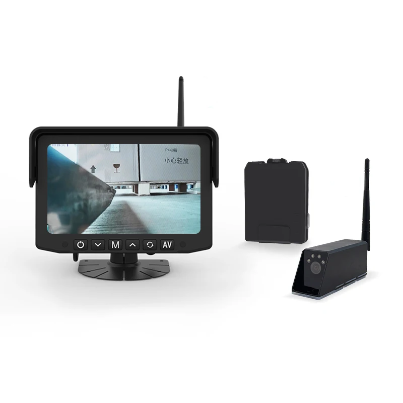 

Forklift Wireless Magnetic HD Front Driver Assistant Camera Monitor Kit 2.4ghz 7 Inch DC 12V IP67 Camera for Forklift