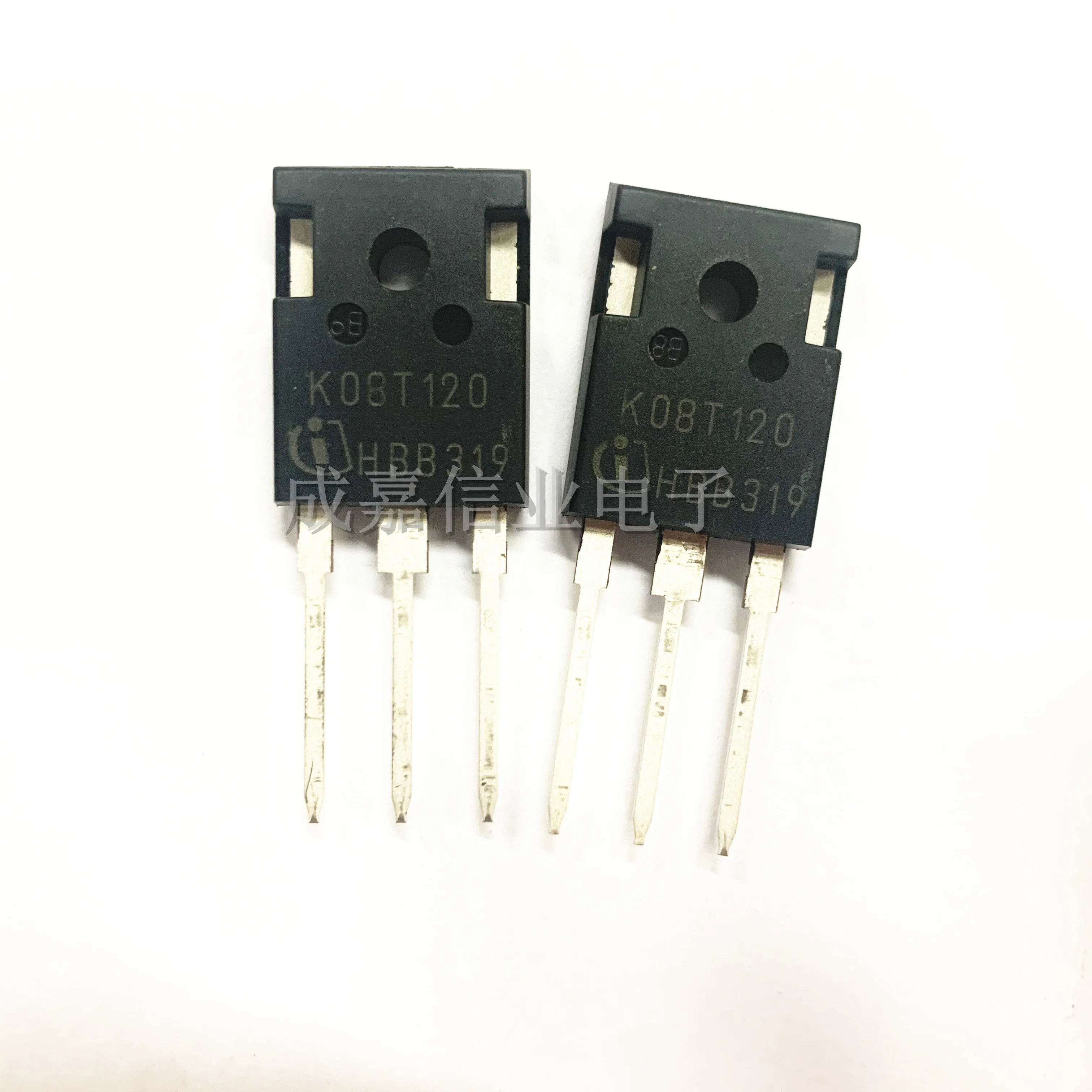 Транзисторы IKW08T120 TO-247-3 K08T120 IGBT, низкие потери, DuoPack, 1200 в, 8 А, Рабочая температура:- 40 C-+ 150 C, 10 шт./партия