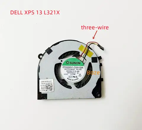 Original For Dell XPS 13 L321X L322X Laptop Cooling Fan 046V55 46V55 008X6N 08X6N
