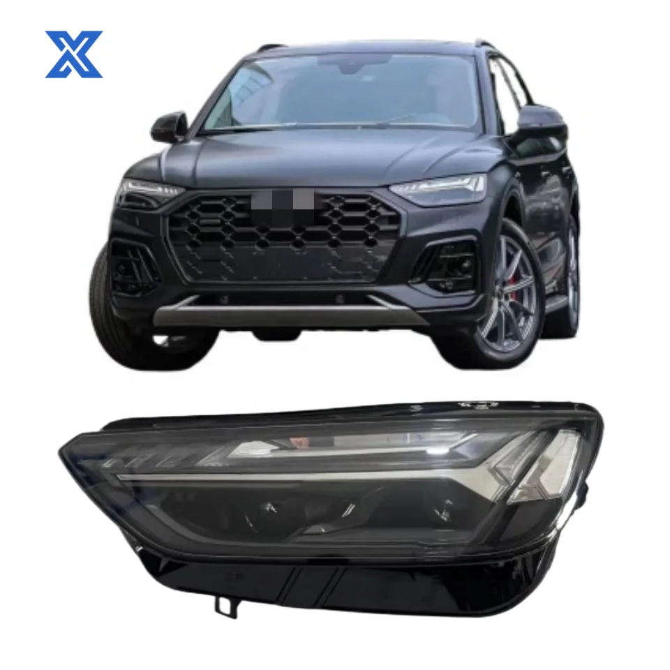 

For Audi Q5 LED Matrix Headlights 2021-2023, Adaptive Front Headlamp Assembly with DRL, OEM-Style Automotive Lighting System