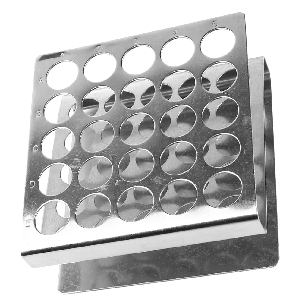 

Makeup Brush Test Tube Stainless Steel Rack Lab Stand Centrifugal Pipes 25-holes Holder Metal