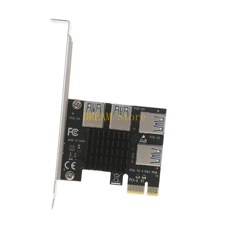 PCIe Adapter 1x to 16x Mining Riser Card 1 to 4 USB Multiplier for BTC Miner best sale