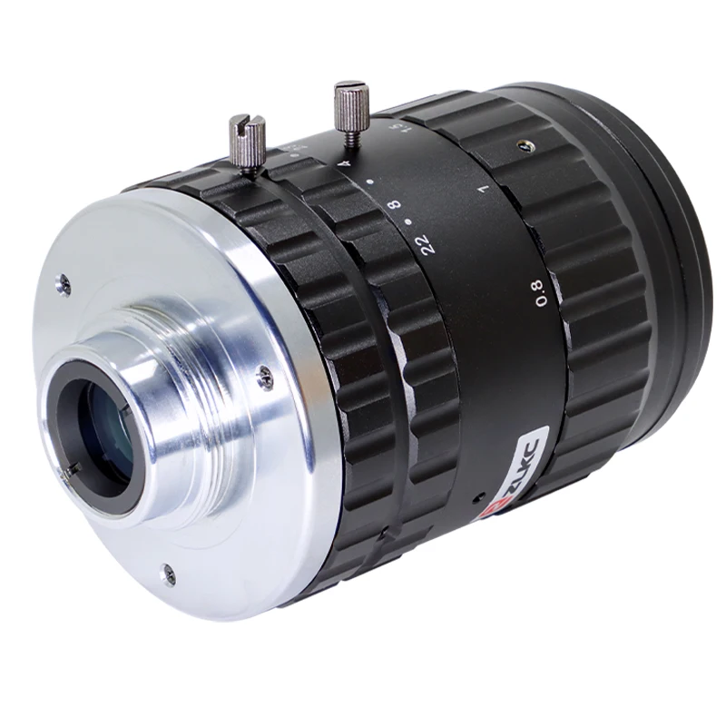 ZLKC 75 мм объектив с креплением C 2/3 дюйма 10 мегапикселей ручная диафрагма F2.0 машинного зрения с низким уровнем искажений FA 10MP промышленные инспекционные камеры
