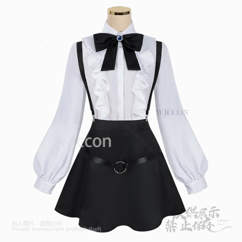 Аниме Алина Косплей Костюм клевера Guild Solo Boss Полный комплект JK Юбка Приемник Банты Костюм Одежда Парики Женщины Хэллоуин Вечеринка