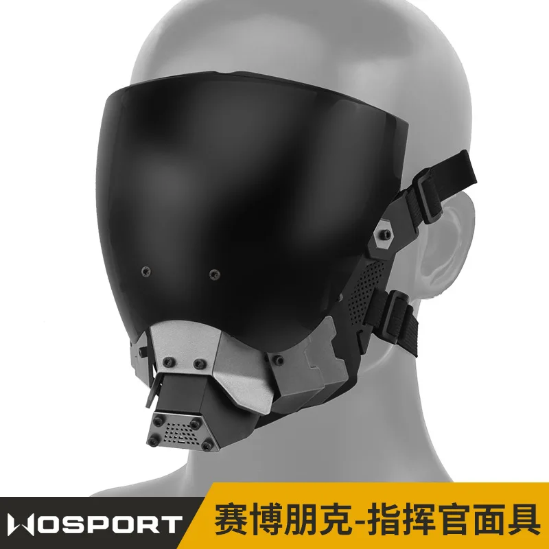 

Cyberpunk Mask Science Fiction Functional Wind Mechanical COS Role Playing Mask Half Helmet Technology Sense