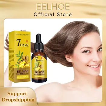 Eelhoe gengibre óleo de crescimento do cabelo natural essentiail anti-perda de cabelo tratamento hidratante crescimento solução nutritiva produtos de cuidados