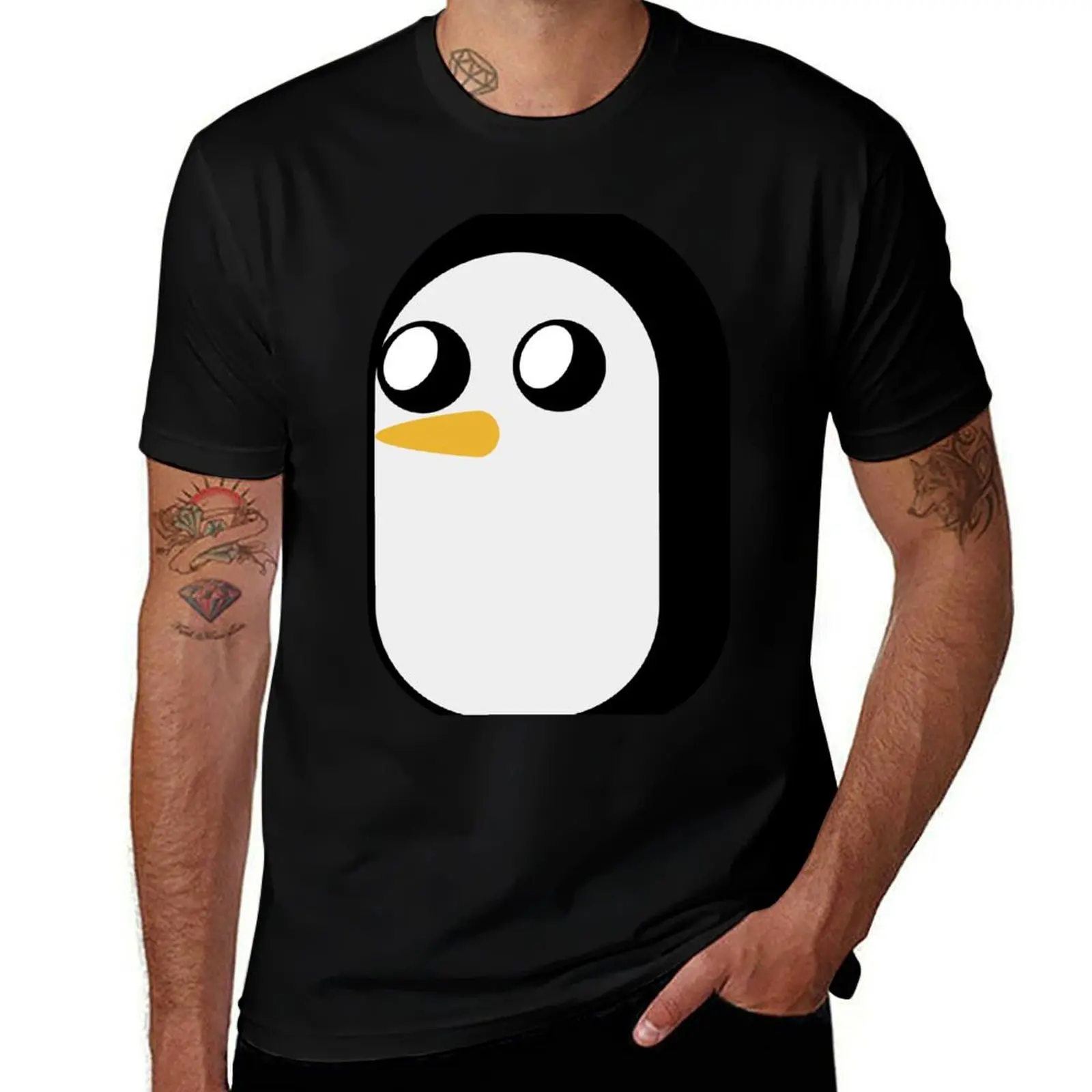 Gunter the penguin T-Shirt summer clothes plus sizes croswit shirt man anime stuff mens shirts graphic tee