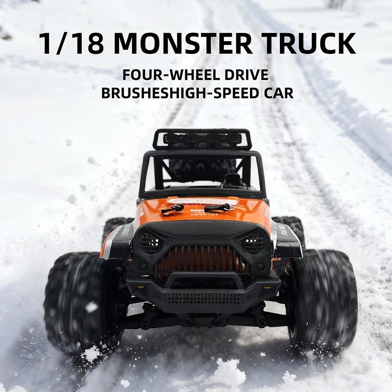 Cool Stuff Toy Car Funny Gift-80km/h High-speed 4WD Rc Truck,1:18 Full-scale Brushless Climbing Off-road Rc Cars,Toys for Kids