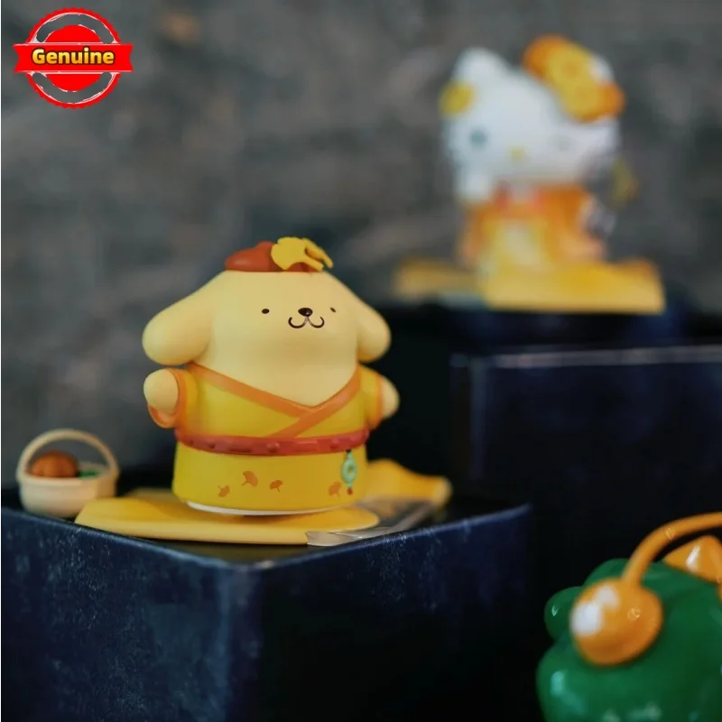 

Genuine Sanrio Four Seasons Eight Festivals Series Blind Box Kulomi My Melodt Pochacco Anime Figurine Cute Trendy Ornament Toys