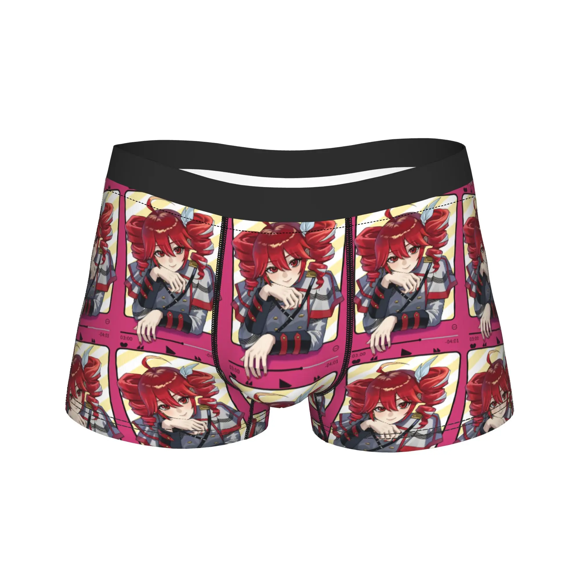 Kasane Teto Character Underwear  Man Underpants Printed Breathable Boxer Shorts Hot Sale Boxer Brief Big Size 2XL