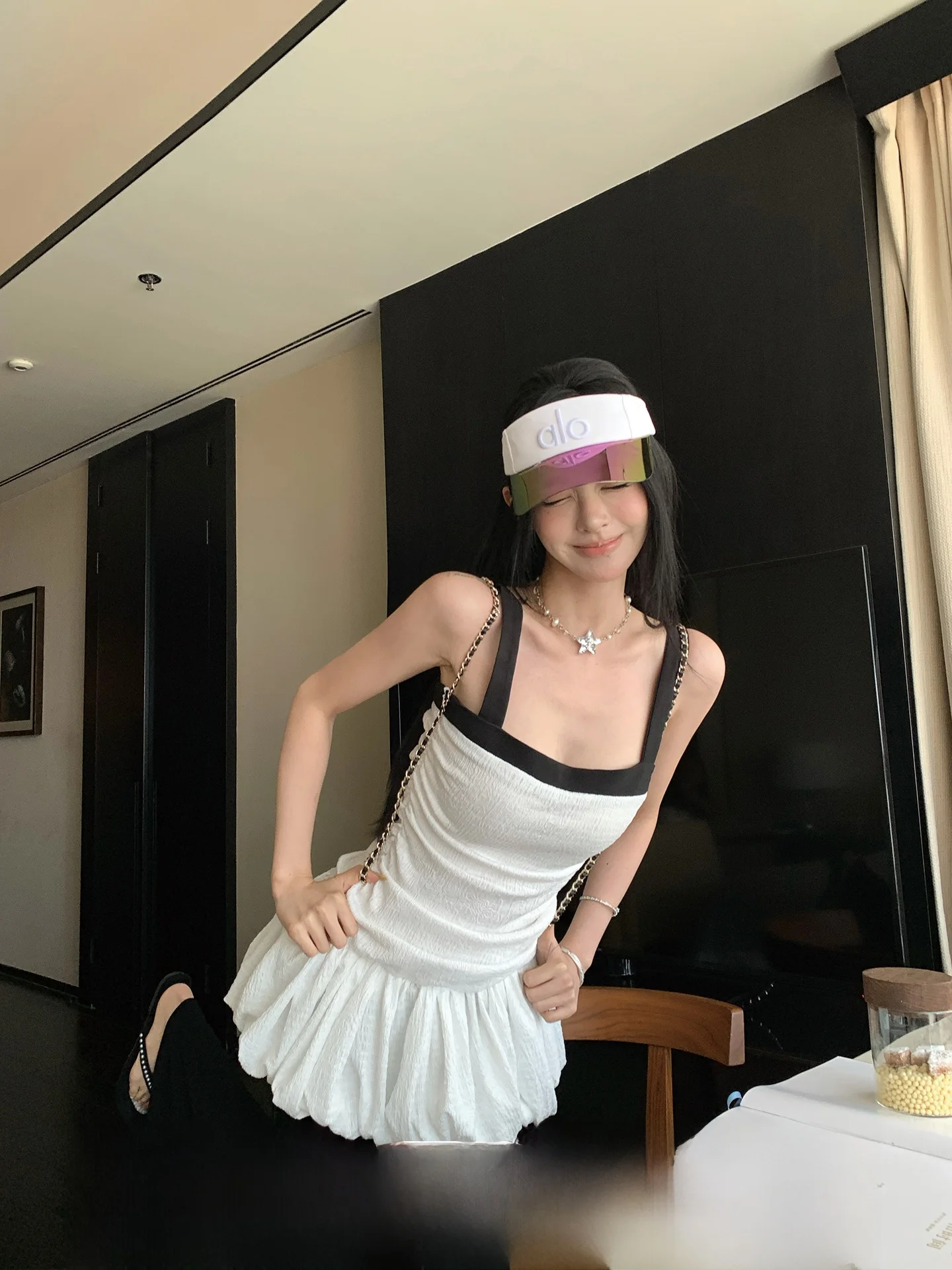 ballet-sle-puffy-strapl-dr-femmes-ete-taille-cintree-ort-fleur-bourgeon-jupe-version-coreenne-taille-haute-polyester-fiber