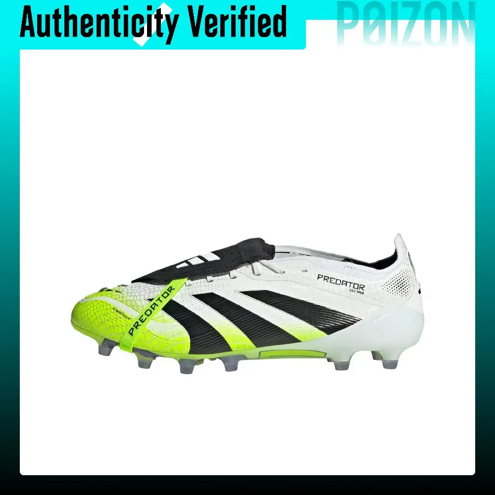 Adidas PREDATOR ELITE Abrasion Resistant Soccer Shoes Unisex White Yellow JS0945