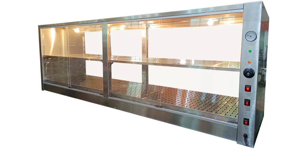 خزانة عازلة من الفولاذ المقاوم للصدأ، خزانة ساخنة، خزانة برجر، عزل الطعام، مطعم تجاري #2