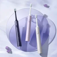Brosse à dents électrique sonique Mijia T302 3 couleurs 4 têtes de brosse IPX8 étanche 360 °   Recharge sans fil, 4 modes de nettoyage des dents 2