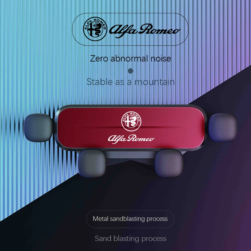 

2026 горячая наклейка гравитационный автомобильный держатель для телефона, держатель для мобильного телефона с вентиляционным отверстием для Alfa Romeo Giulietta Mito 159 Giulia Stelvio 156