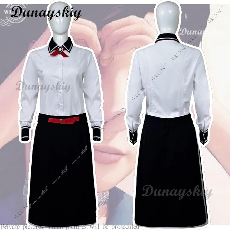 

Elizabeth Anime Game Cosplay Costume Sea Burial Suit Shirt Skirt Bow Tie Sailor Suit Daily Outfit Woman Adult Carnival Halloween